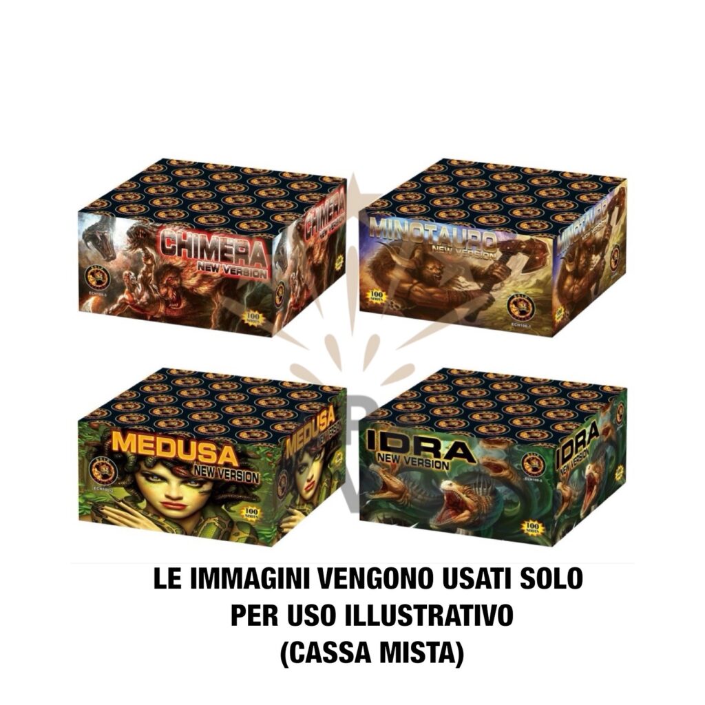 4 PEZZI 100 LANCI GOLD DRAGON
