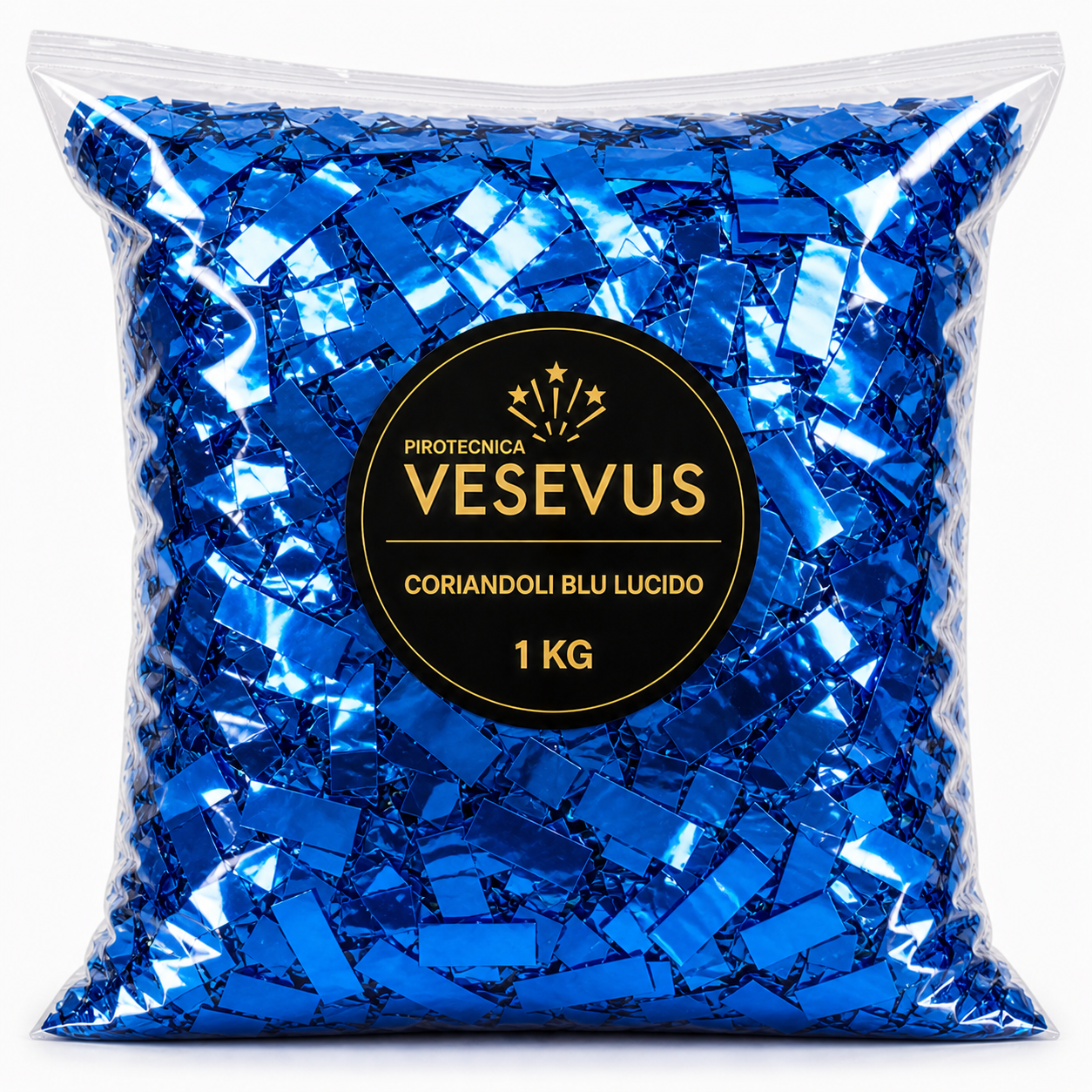 CORIANDOLI BLU LUCIDO 1 KG