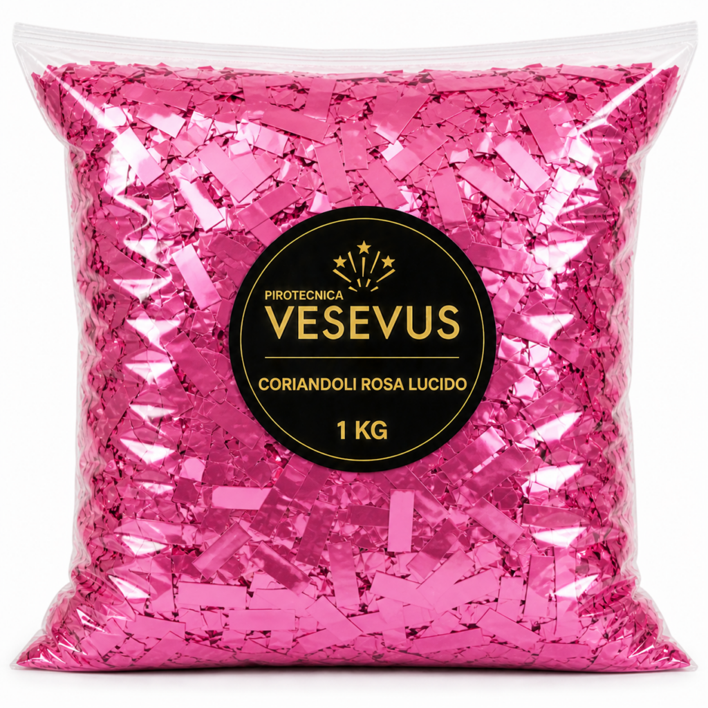 CORIANDOLI ROSA LUCIDO 1KG