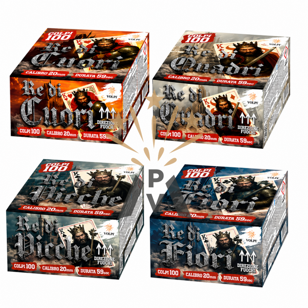4 PEZZI 100 LANCI VOLPE MIX1