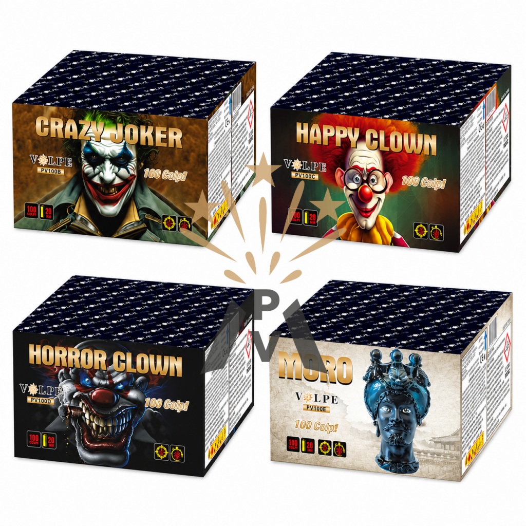 4 PEZZI 100 LANCI VOLPE MIX2