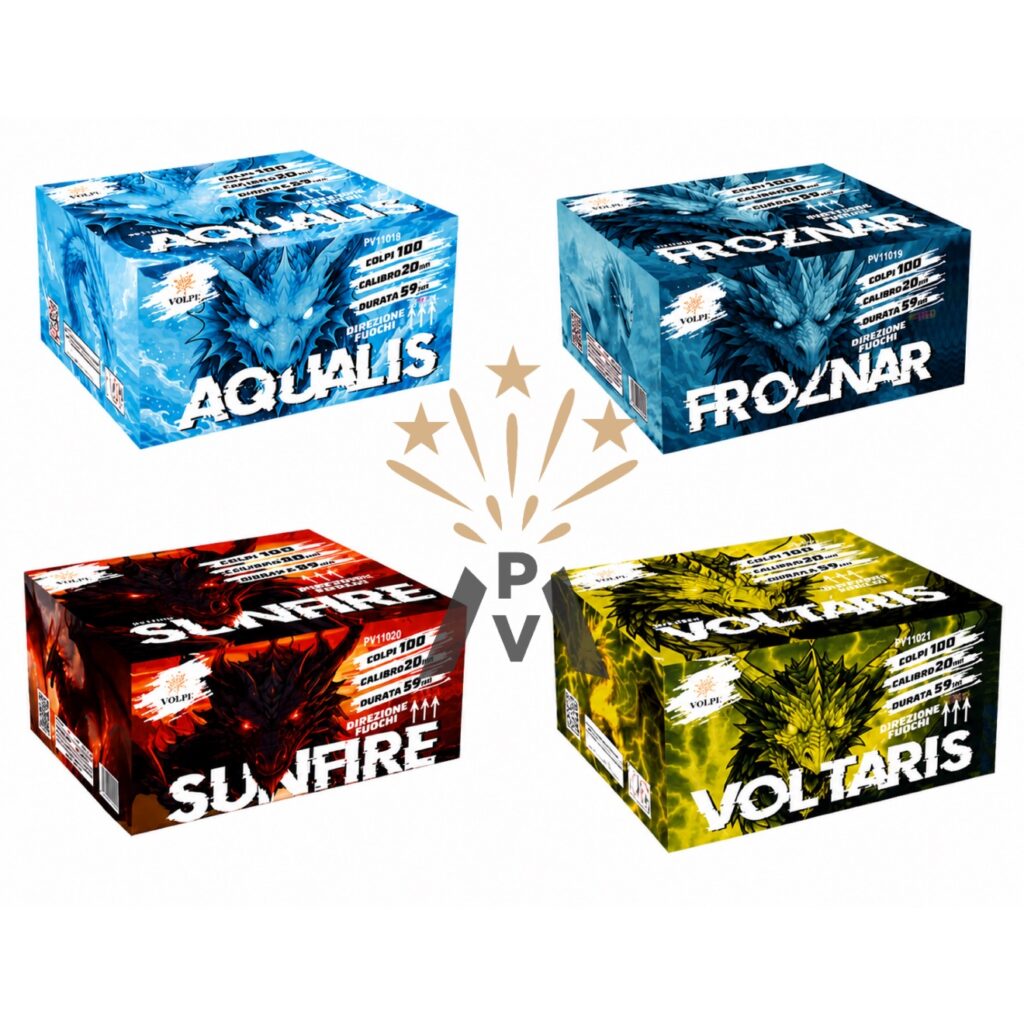 4 PEZZI 100 LANCI VOLPE MIX